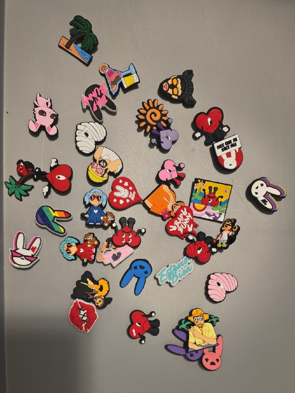 Assorted Cute Cartoon Croc Charms — Multicolor Pack